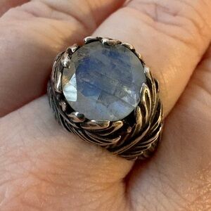BloodMilk Jewels Swan Song Moonstone ring size 10
